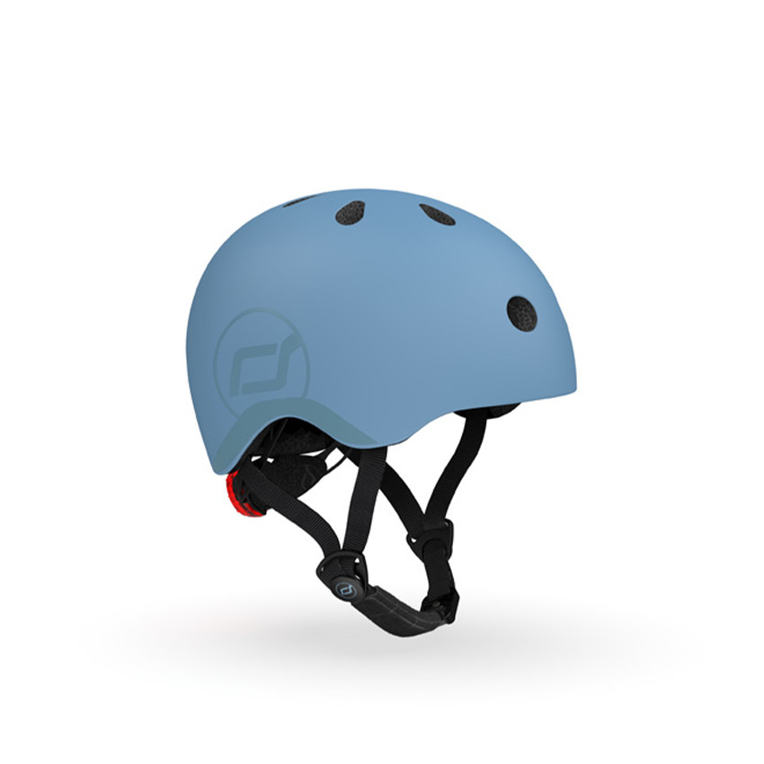 Casco infantil Scoot&Ride S-M 51-55cm Steel gris azul 