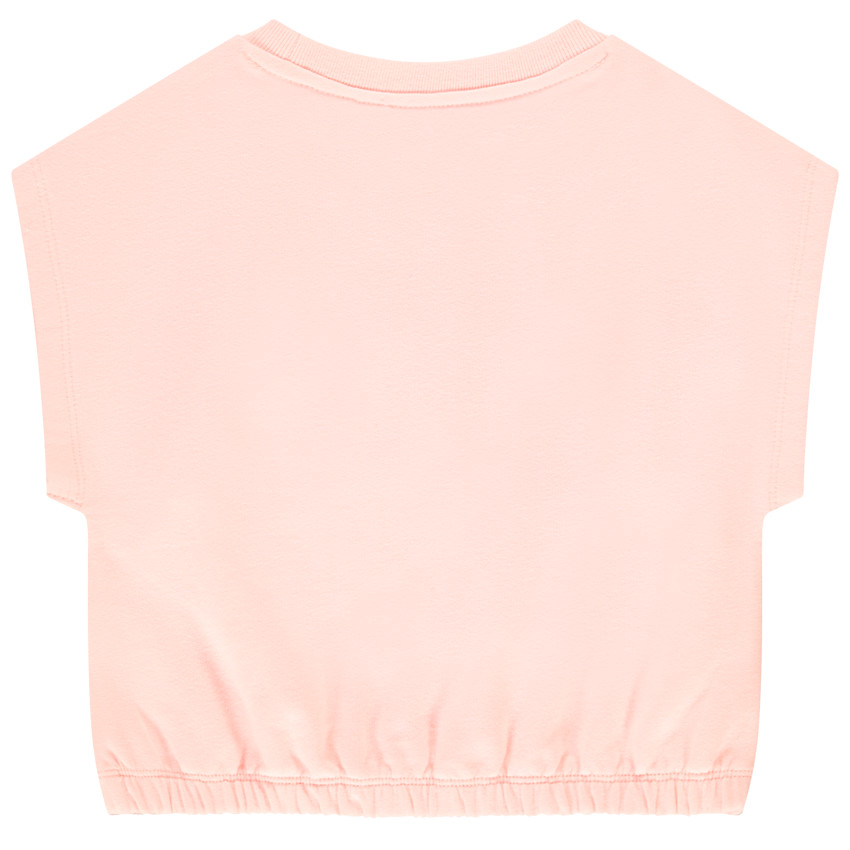 Camiseta de corte cuadrado con parche de rizo para niña  Additional Camiseta de corte cuadrado con parche de rizo para niña