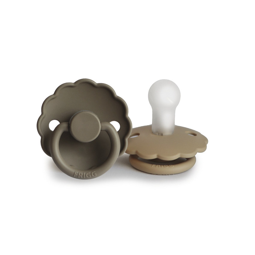 PACK 2 CHUPETES BLOCK SILICONA DAISY CROISSANT/PORTOBELLO 6+ 