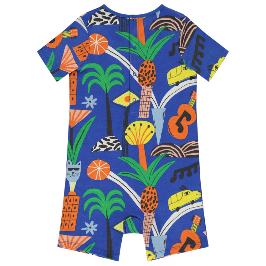 Pelele corto con estampado fantasía para bebé niño 