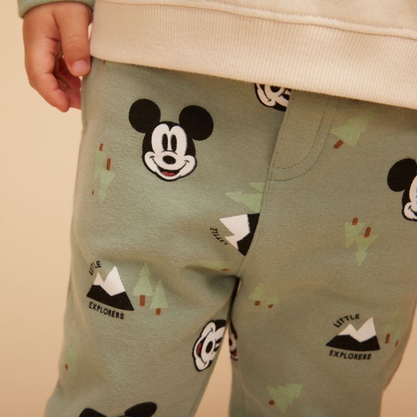 Pantalon de jogging en molleton imprimé Mickey Disney pour bébé garçon 