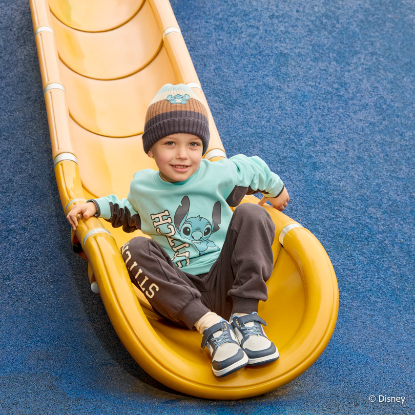 Bonnet en tricot tricolore Stitch Disney pour garçon 