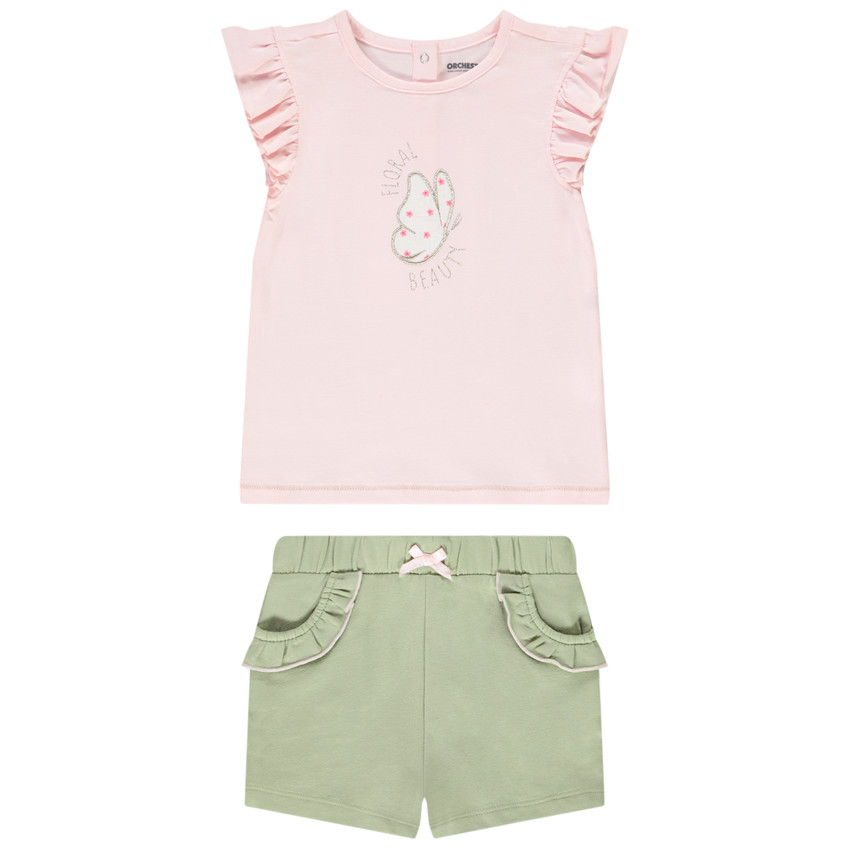 Ensemble short bebe fille online