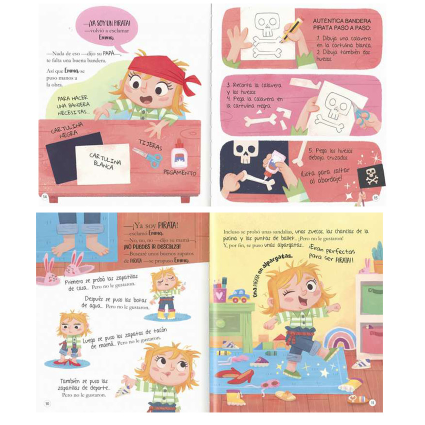Cuento Piratas en alpargatas colección Emma y los pequepiratas +5años 
