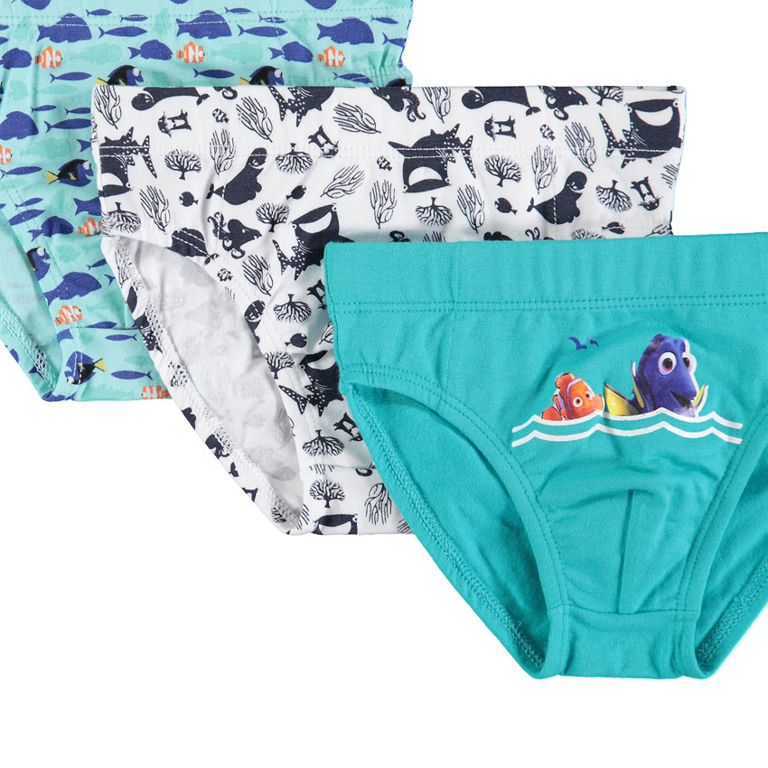 Lote de 3 slips de algodón Disney con estampado 
