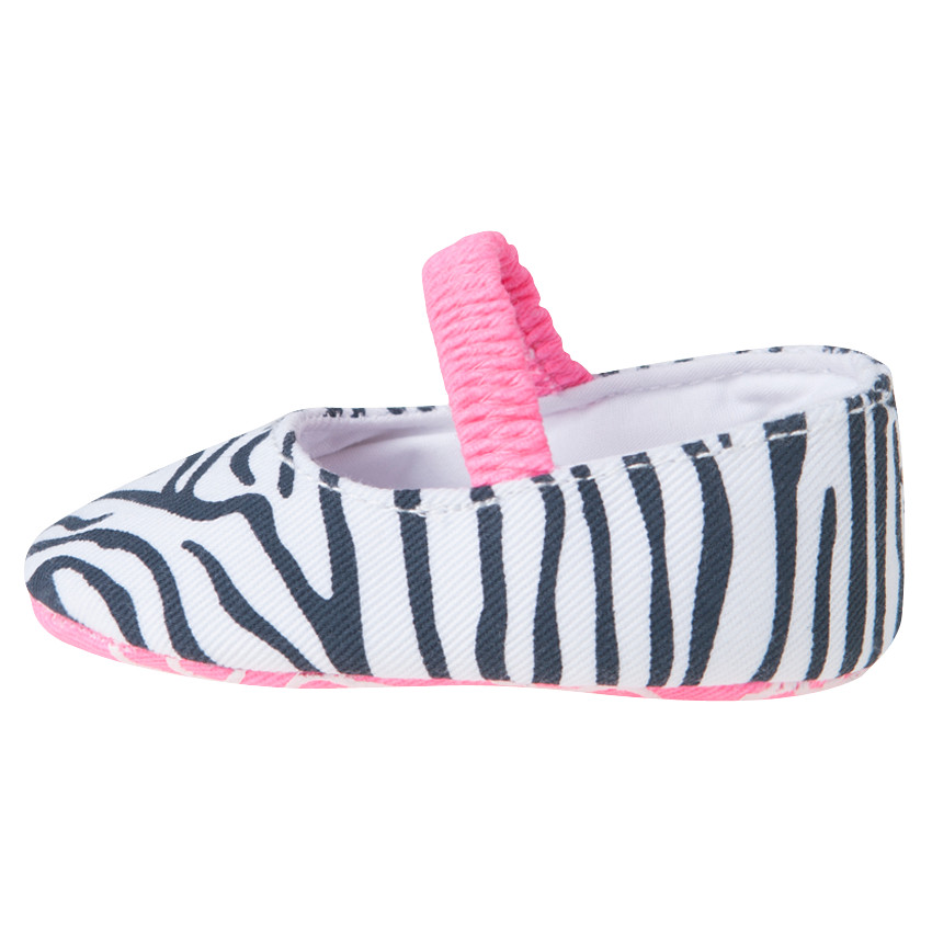 Babies zébrées avec bride élastiquée  