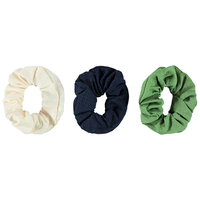 Pack de 3 chouchous de voile arrugado para niña 