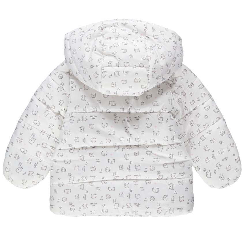 Parka forrada de terciopelo con motivos de fantasía 