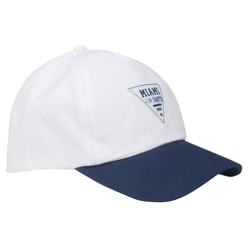 Gorra de sarga bicolor con detalle Miami 