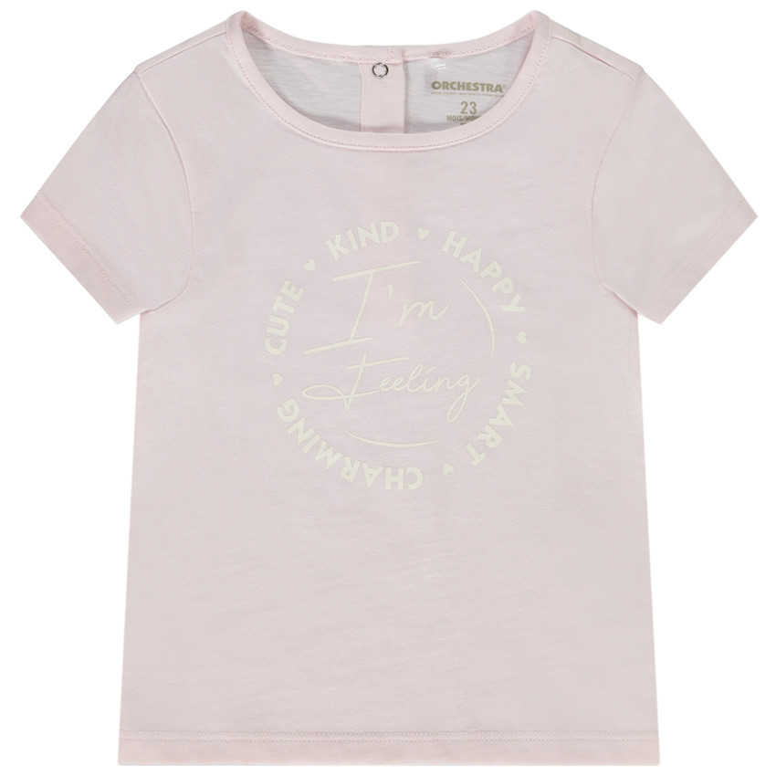 Camiseta manga corta print fantasía para bebé niña 
