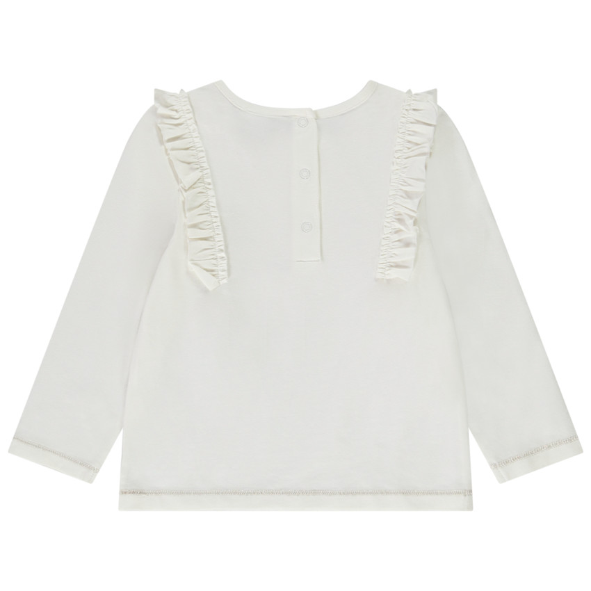 Camiseta manga larga con volantes Hedwig Warner para bebé niña 