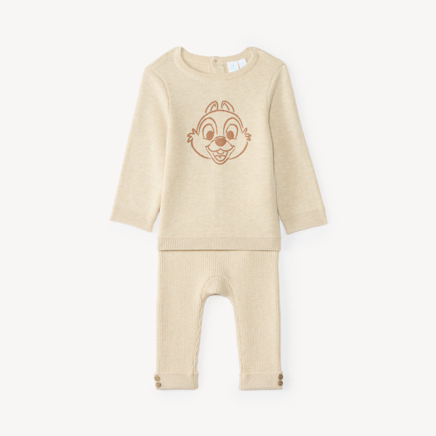 Conjunto de 2 piezas de punto para bebé niño Tic y Tac de Disney 