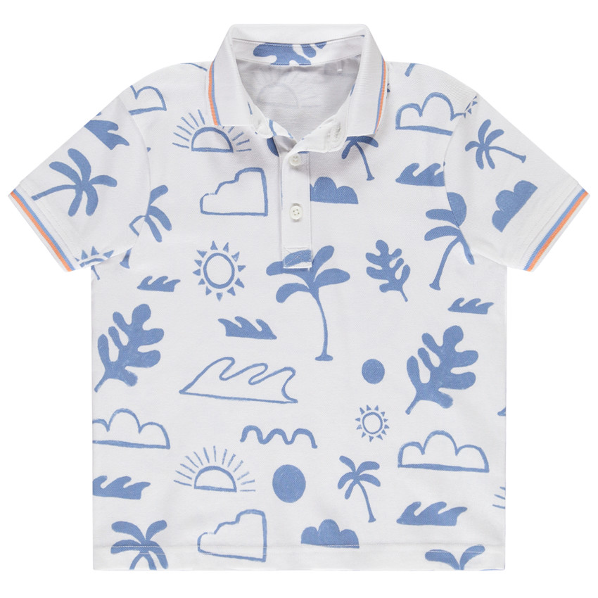 Polo de manga corta estampado isla para niño  Additional Polo de manga corta estampado isla para niño