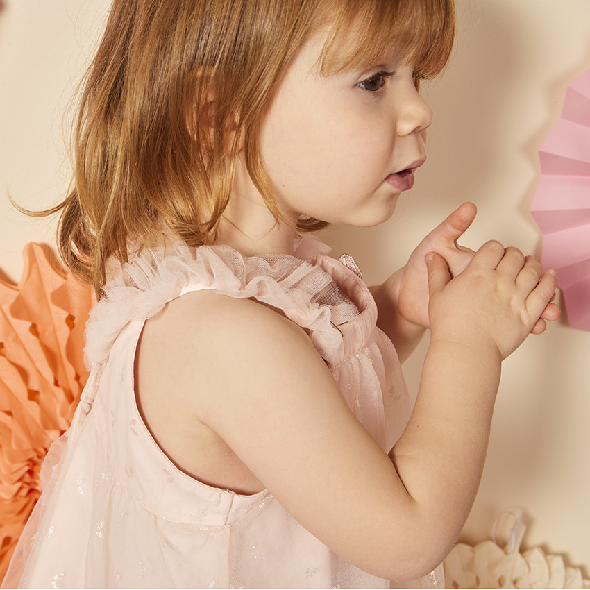 Vestido sin mangas de tul con estampado de mariposas para bebé niña  Additional Vestido sin mangas de tul con estampado de mariposas para bebé niña