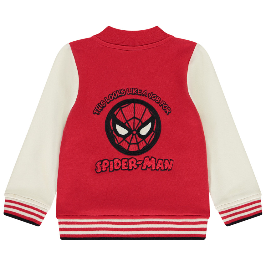 Chaqueta teddy de felpa de Spider-Man Marvel para bebé niño 