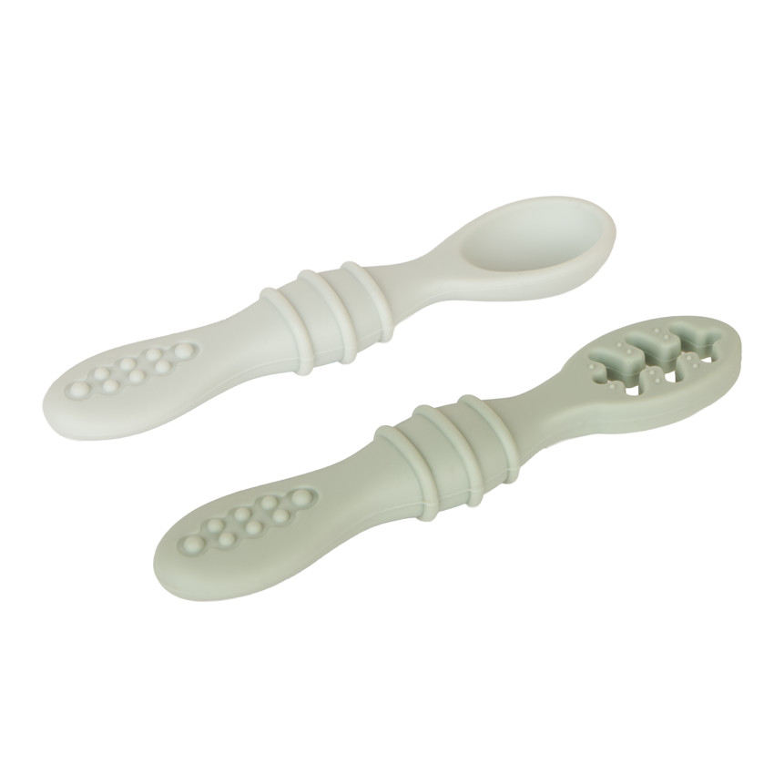 Juego de 2 cucharas de aprendizaje Miamix - Verde 