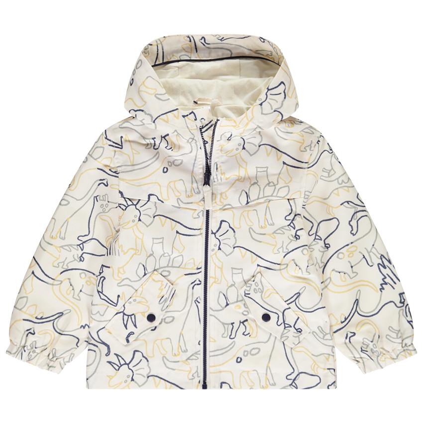 Chaqueta cortavientos estampada de dinosaurios para bebé niño 