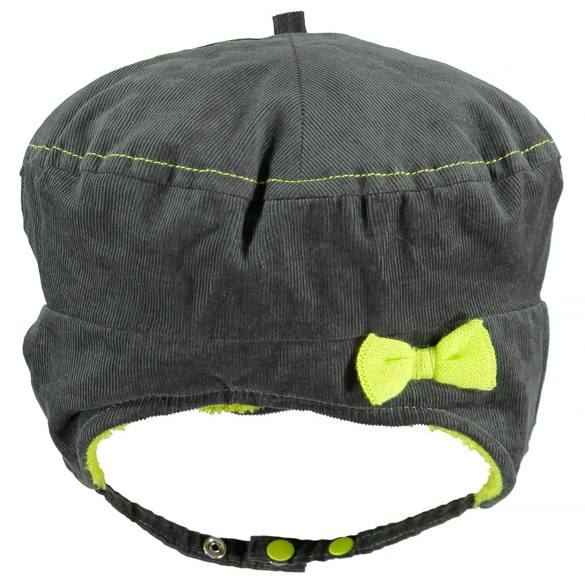 Boina de terciopelo forrada de sherpa con lazo verde  Additional Boina de terciopelo forrada de sherpa con lazo verde