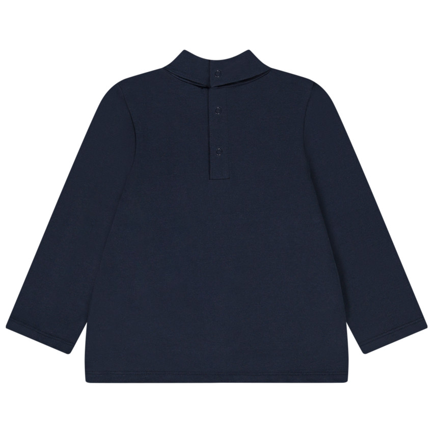 Pack de 2 camisetas interiores de cuello alto lisas para bebé niño 