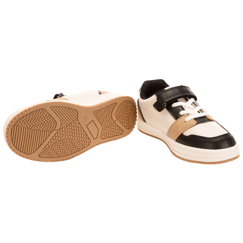 Zapatillas bajas con velcro y cuero sintético para niño 