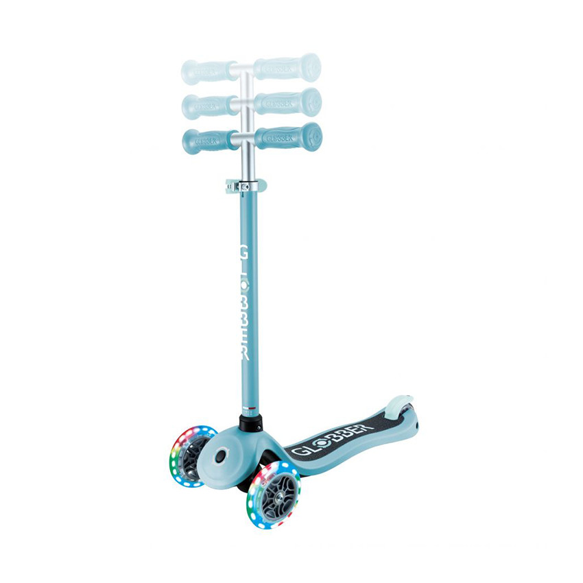 Trottinette à 3 roues Primo Lights bleu sarcelle 