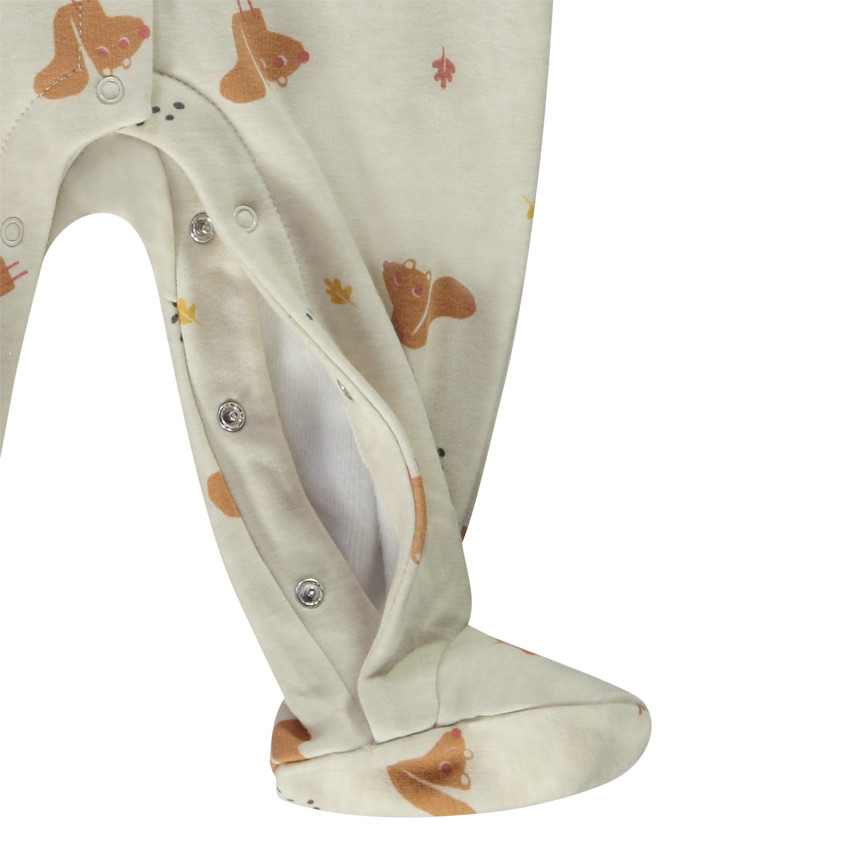 Dors-bien en sherpa imprimé écureuils pour bébé 