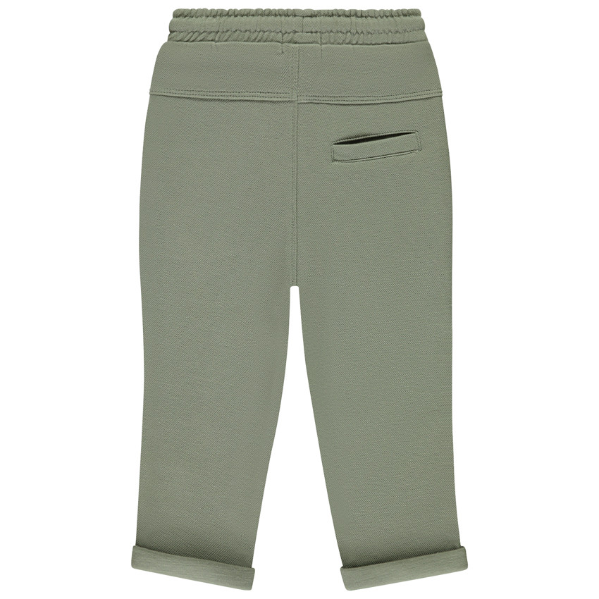 Pantalón liso con cordón ajustable para bebé niño 