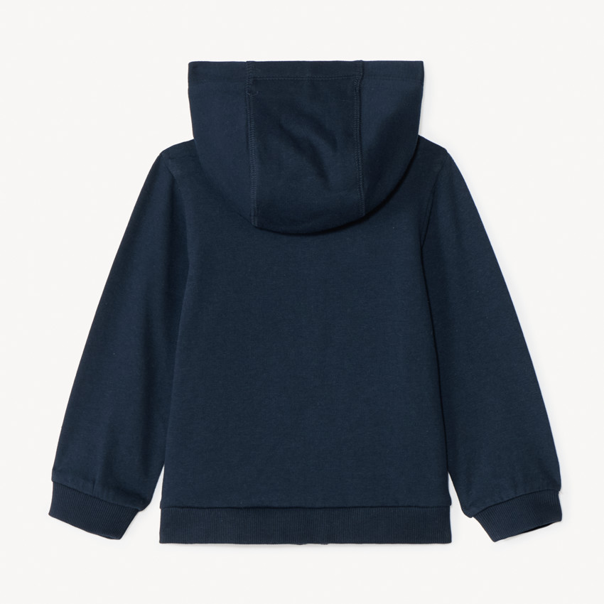 Chaleco de felpa liso con capucha para bebé niño 