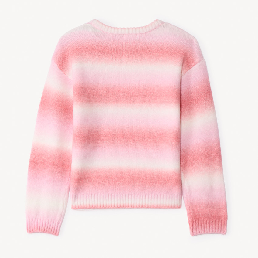 Jersey de punto con efecto degradado niña 