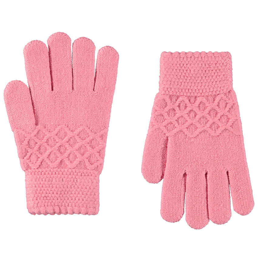 Guantes de punto fantasía para niña 