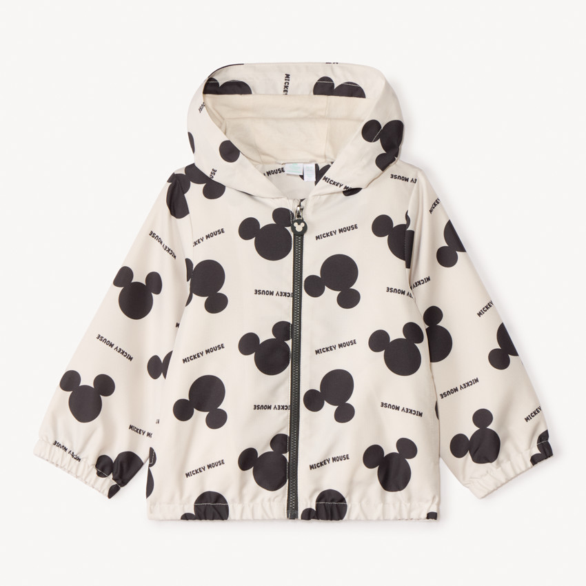 Cortaviento impermeable forrado de jersey Mickey Disney para bebé niño. 