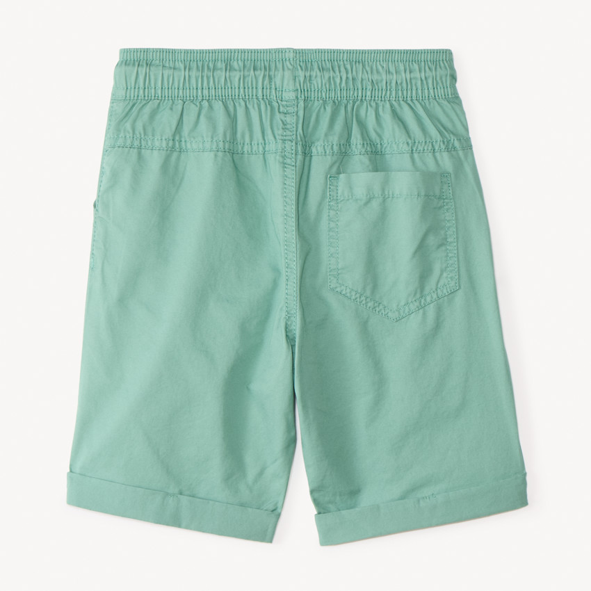 Bermuda liso de popelín para niño 