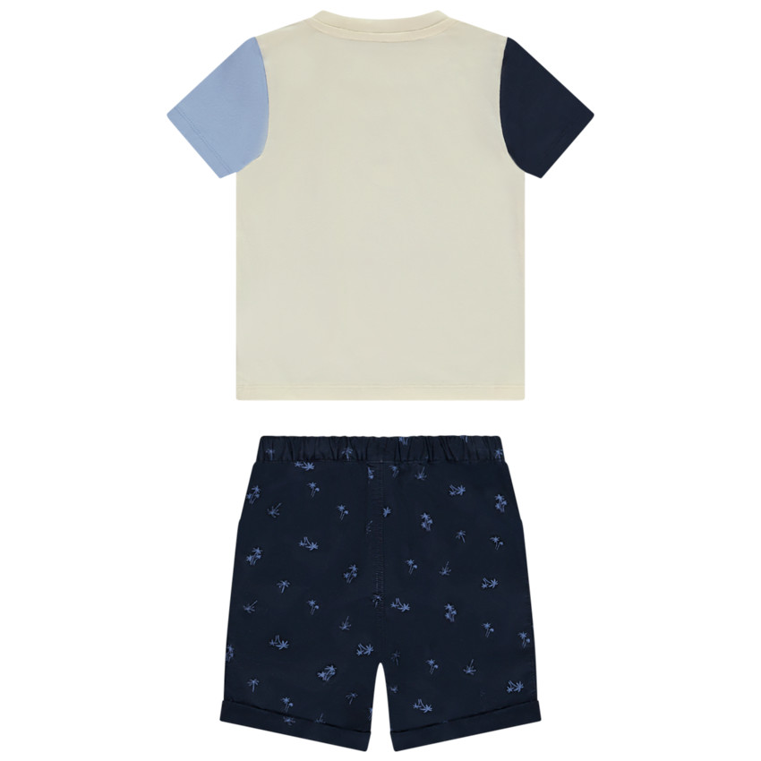 Conjunto 2 piezas efecto color block para bebe nino Orchestra