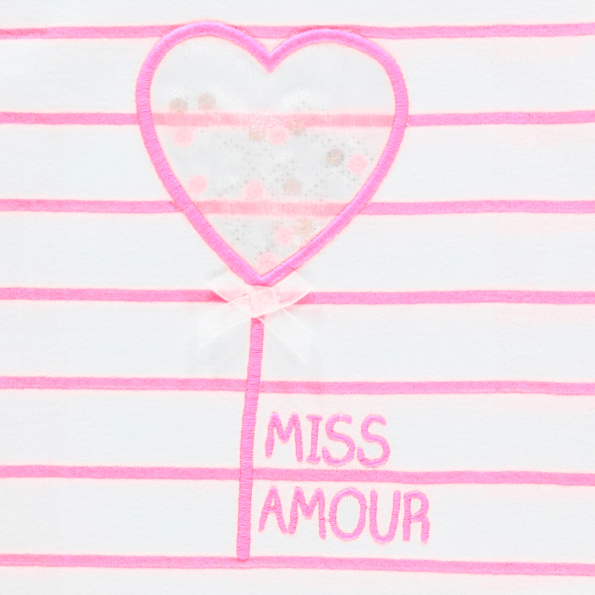 Camiseta manga corta de rayas 