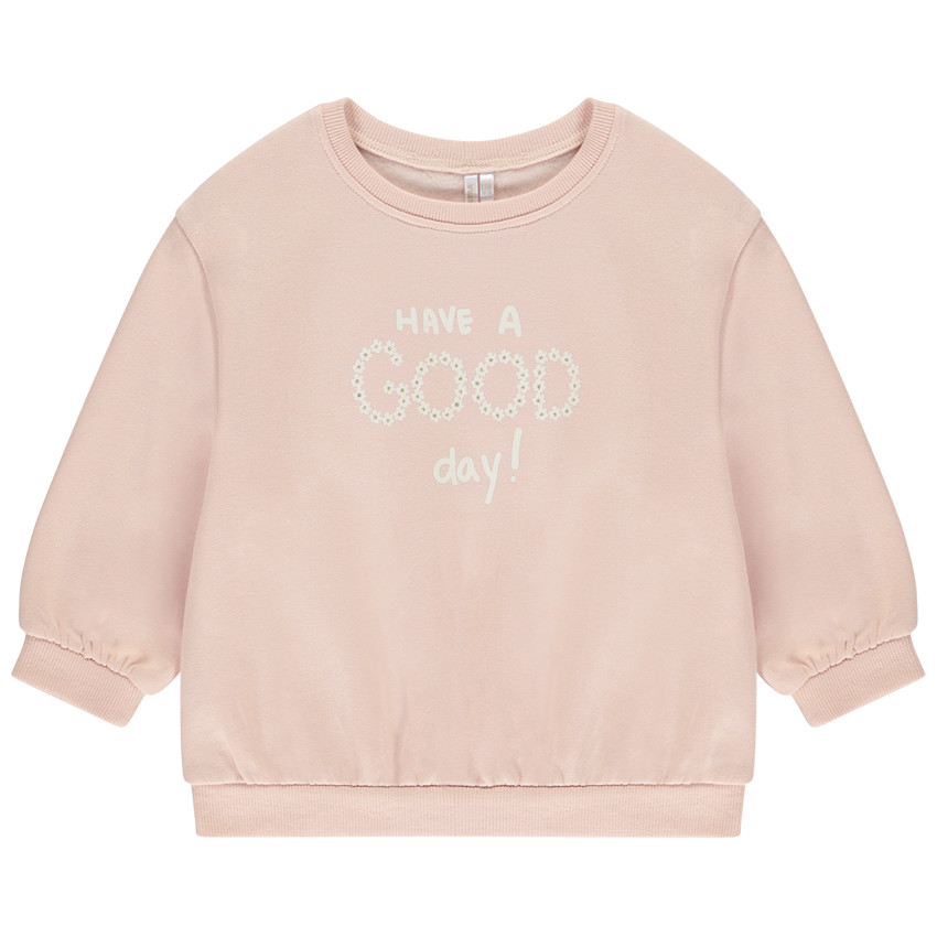 Sudadera oversize estampada para bebé niña 