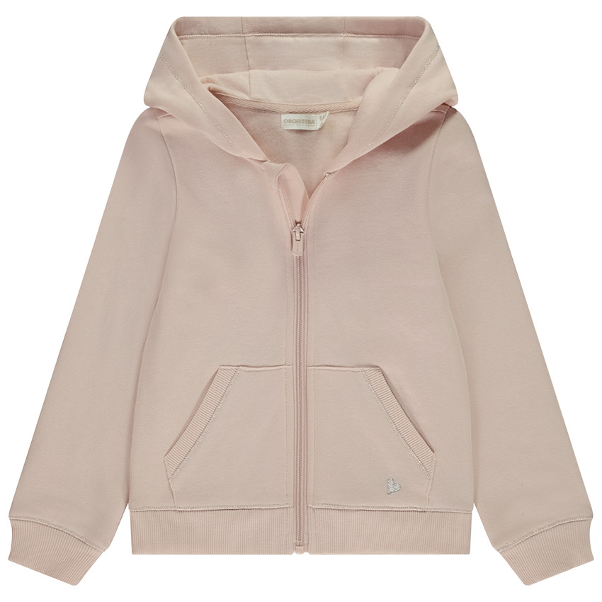 Sudadera con capucha de felpa lisa para niña  Additional Sudadera con capucha de felpa lisa para niña