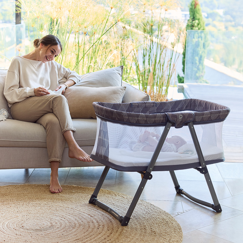 Cuna Dreamydoo con mosquitera gris 