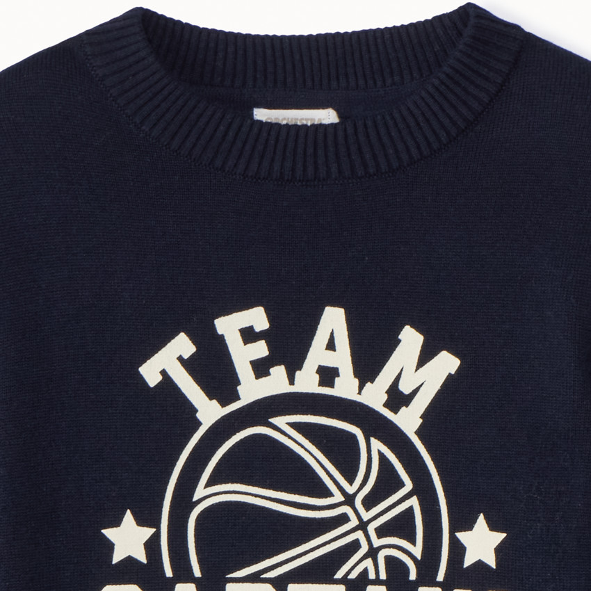 Jersey de punto estampado para niño 