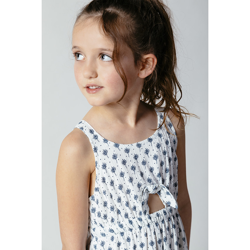 Vestido tirantes estampado vegetal all-over 