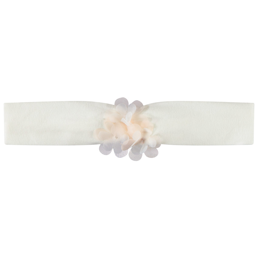 Bandeau avec fleurs effet pétales 3D pour bébé fille  Additional Bandeau avec fleurs effet pétales 3D pour bébé fille