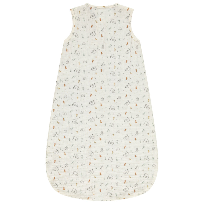 Saquito de dormir en doble gasa TOG 0.5 estampado elefantes para bebé  Additional Saquito de dormir en doble gasa TOG 0.5 estampado elefantes para bebé