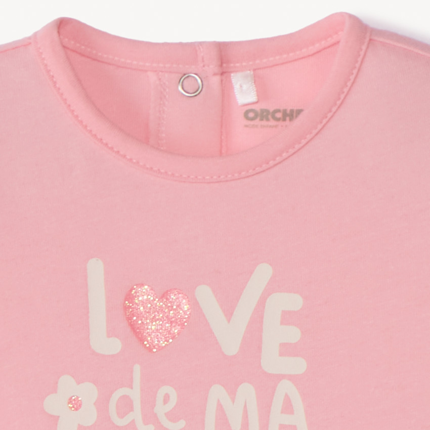Pelele de punto jersey estampado para bebé niña 