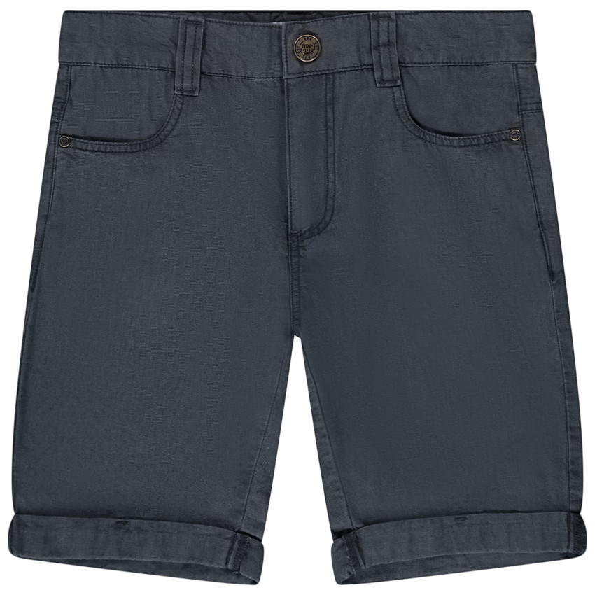 Bermudas de tela lisa con bolsillos para niño 