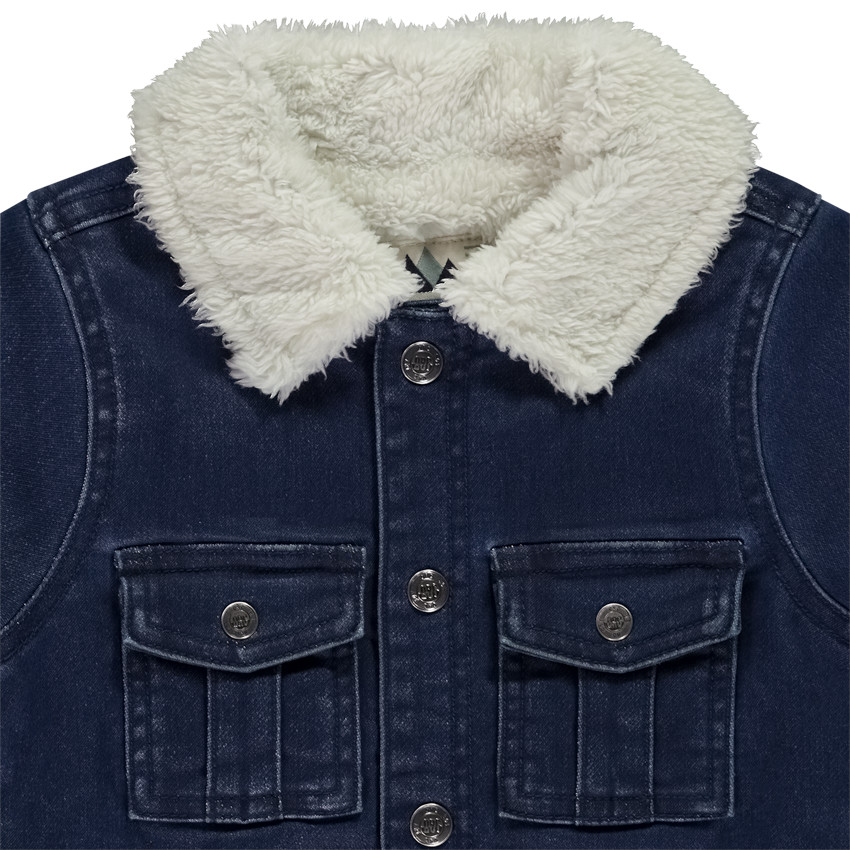 Chaqueta vaquera forrada de sherpa para bebé niño 
