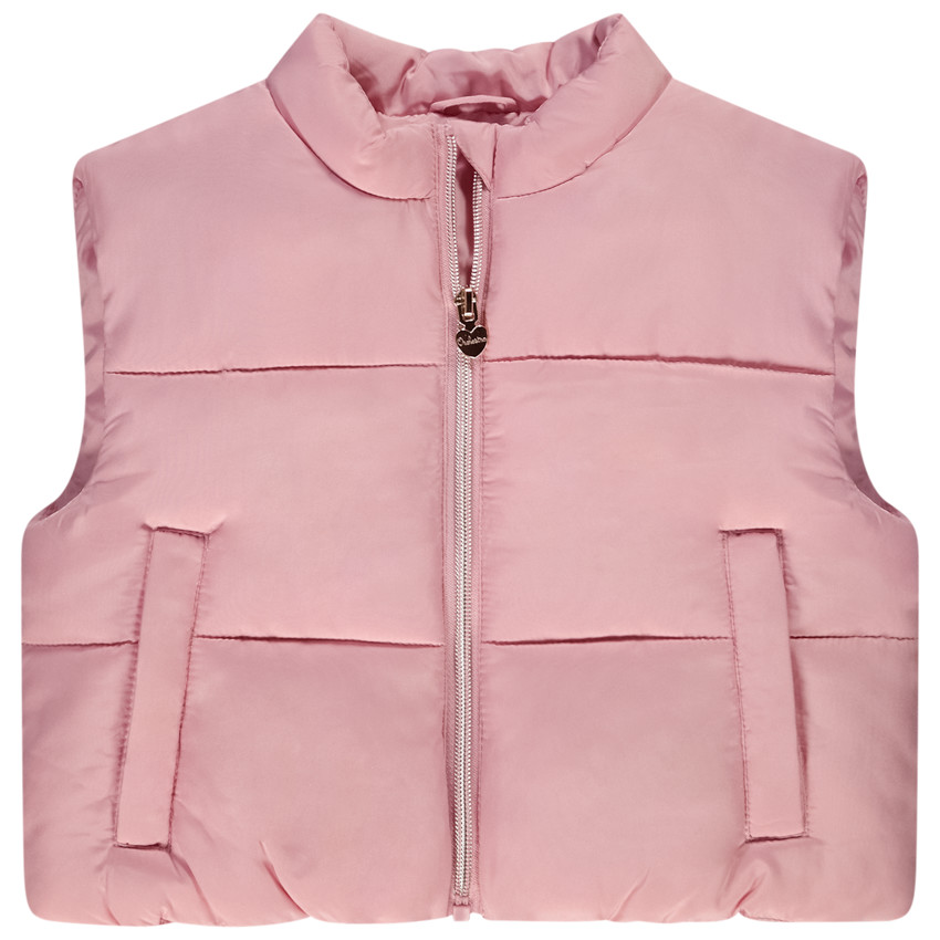 Chaleco acolchado efecto satinado para niña 