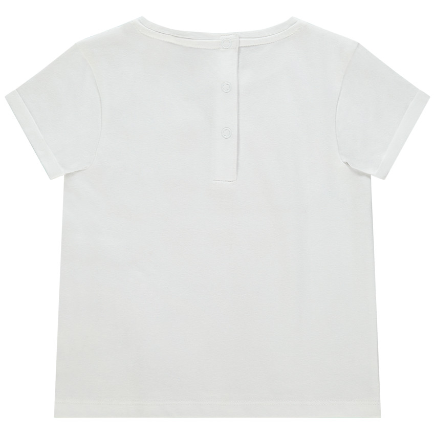 T-shirt manches courtes print coeurs et texte "love Family" 