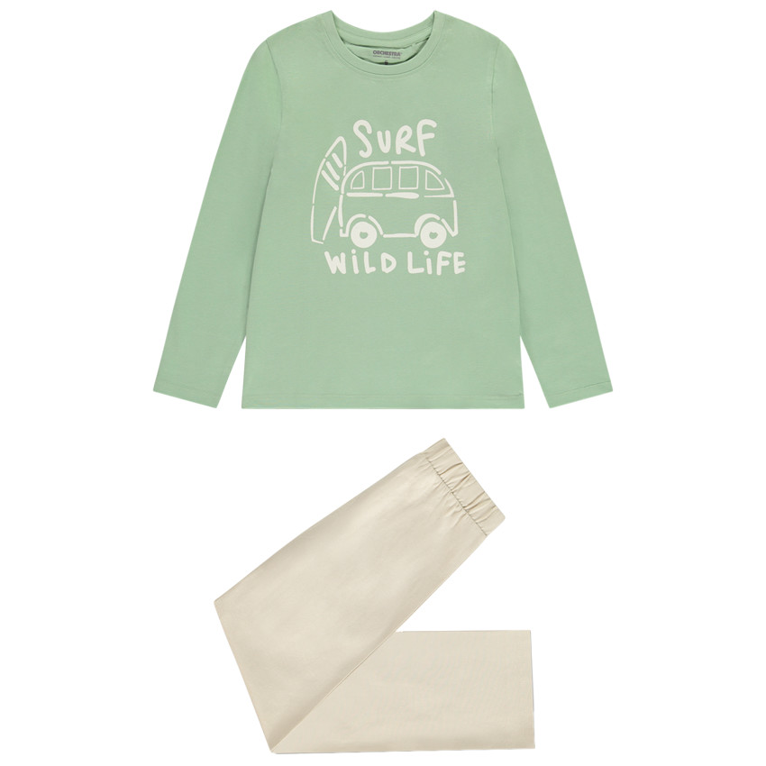 Pijama de 2 piezas en jersey print vanlife para niño 