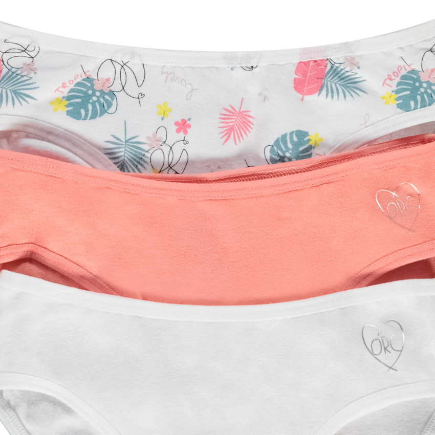 Pack de 3 braguitas de jersey para niña 