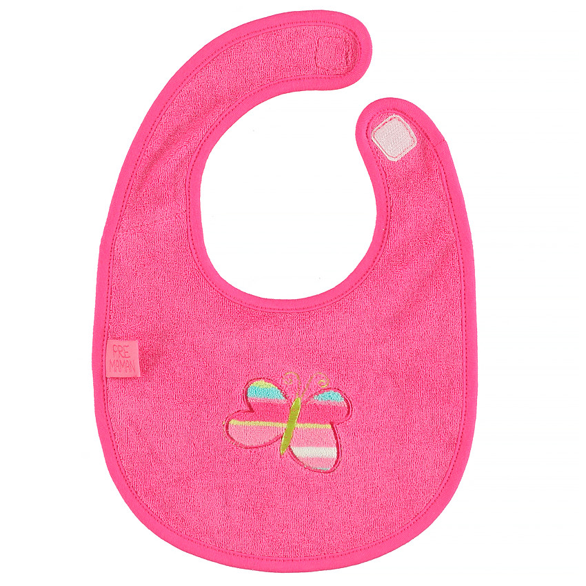 Bavoir en coton éponge à scratch avec broderie fantaisie  Additional Bavoir en coton éponge à scratch avec broderie fantaisie