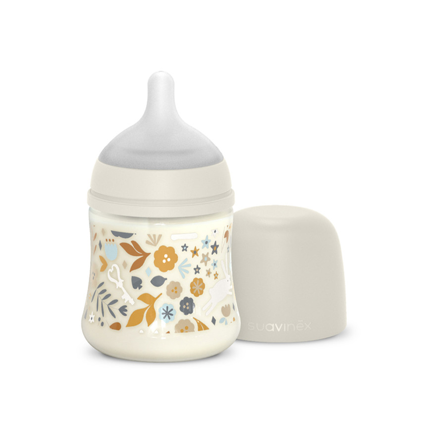 Biberón de poliamida con tetina simétrica SX Pro S 150 ml Wonderland Beige 